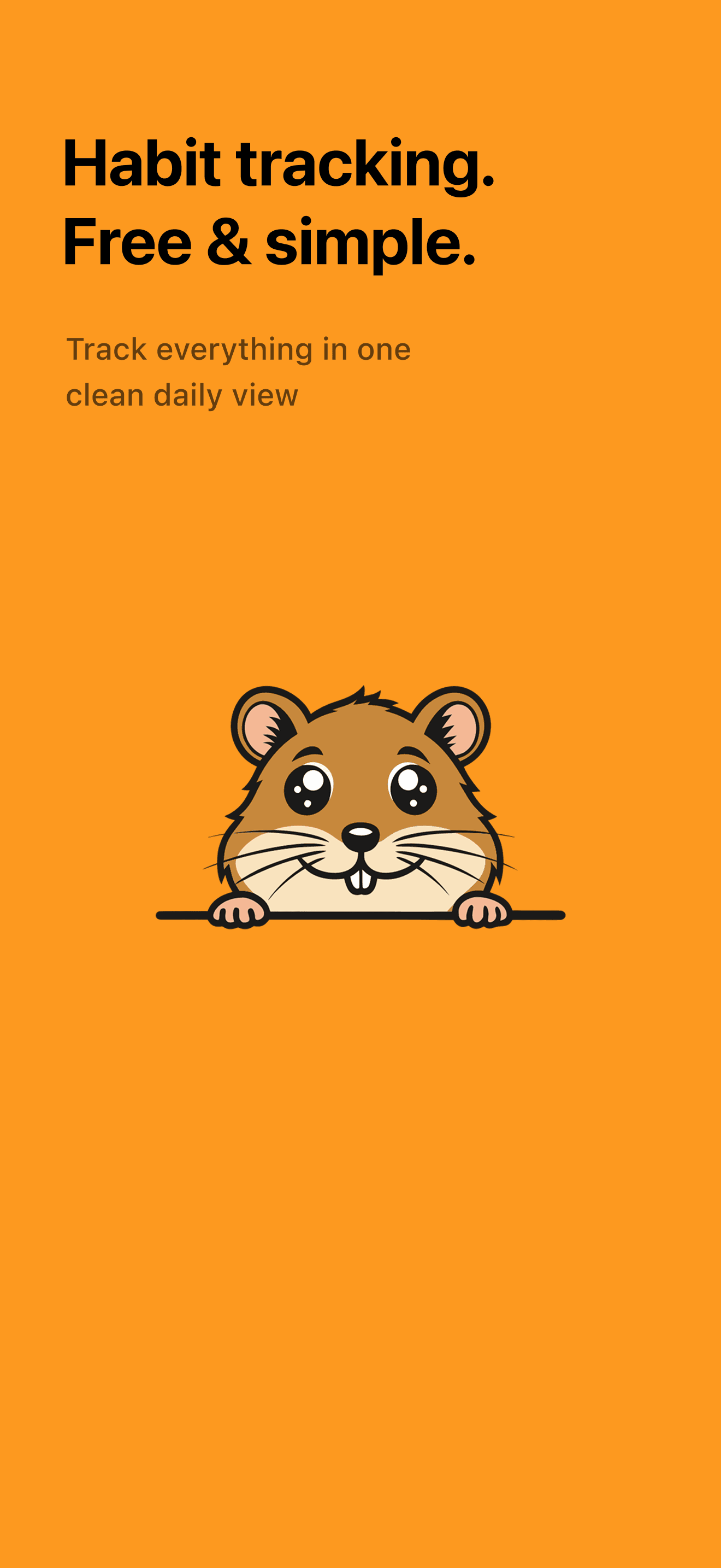 Deylik iOS app — free and simple habit tracking home screen
